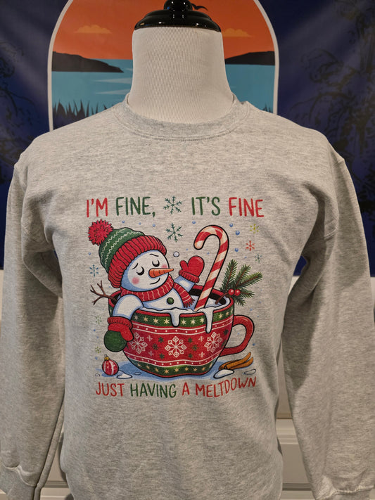 Just Having a Meltdown Shirt | Christmas Shirt| Sweatshirt | Tank Top | Winter