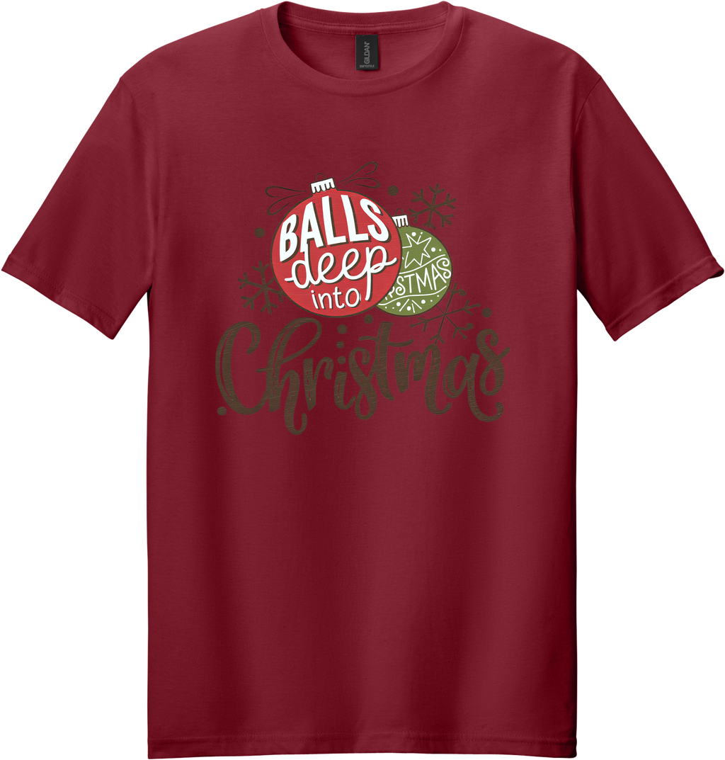 Balls Deep Into Christmas Unisex Tee ~ Printed in the USA