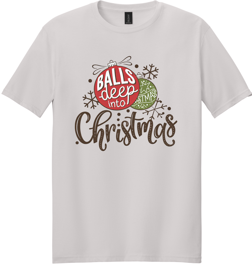 Balls Deep Into Christmas Unisex Tee ~ Printed in the USA