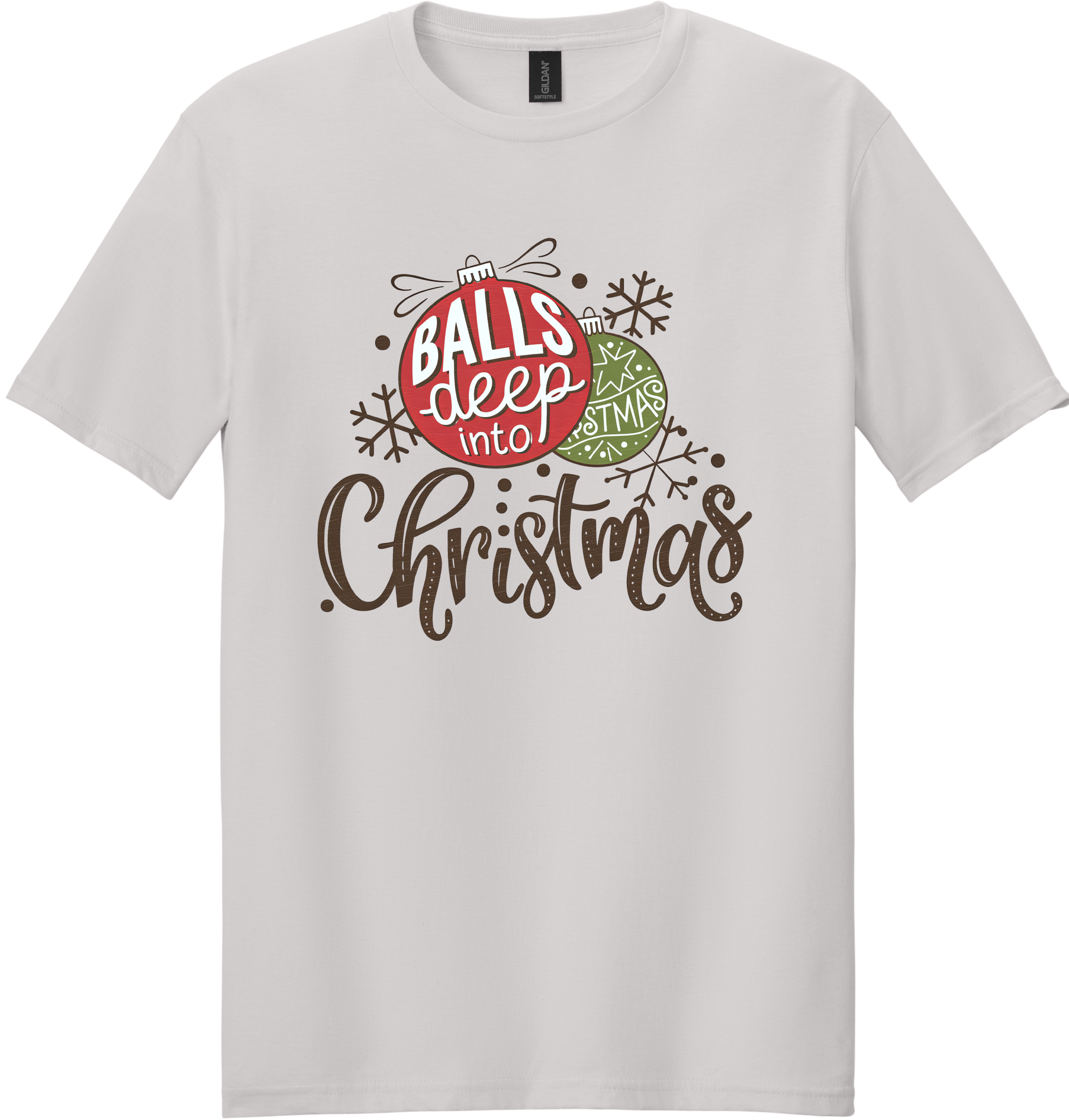 Balls Deep Into Christmas Unisex Tee ~ Printed in the USA