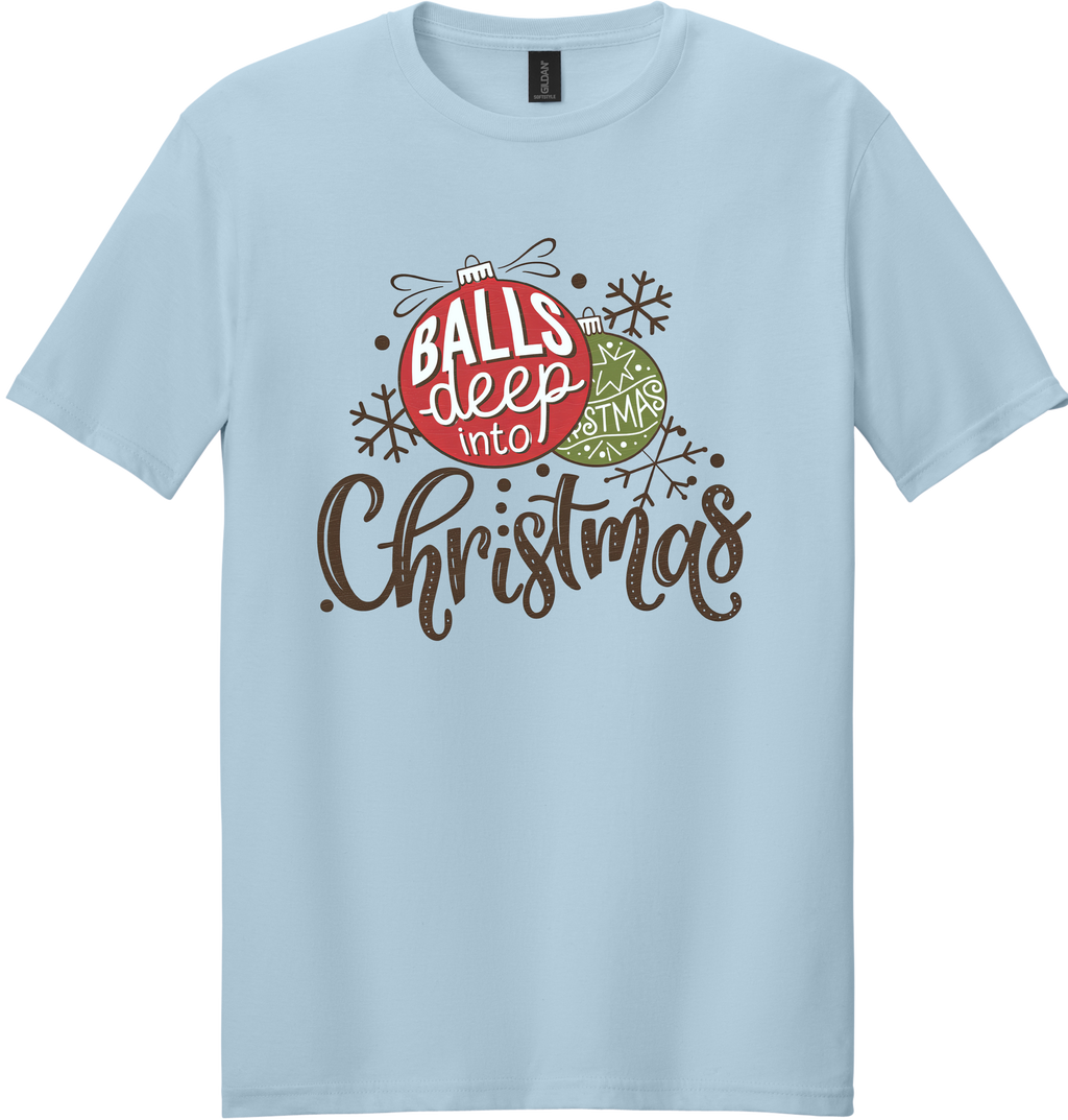 Balls Deep Into Christmas Unisex Tee ~ Printed in the USA