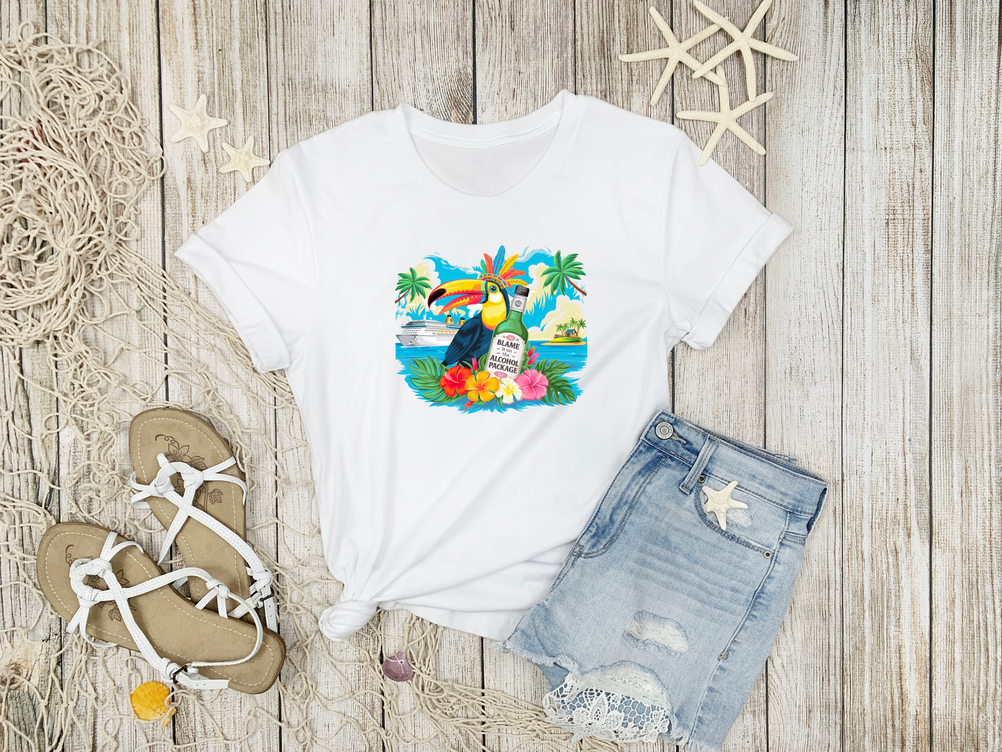 Blame It On The Alcohol Package Cruise Shirt, Sweatshirt, Tank Top