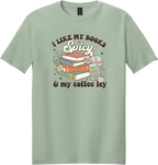 Books Spicy Coffee Icy Unisex Tee ~ Printed in the USA