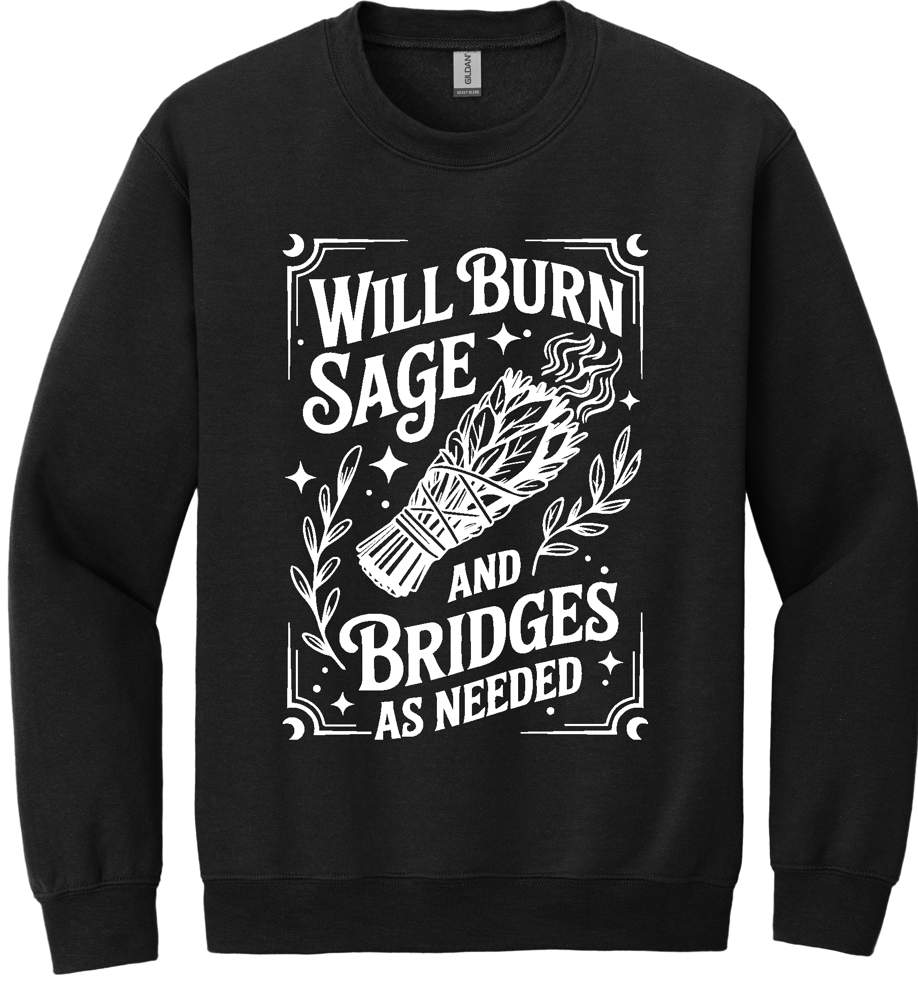 Burn Sage and Bridges Unisex Crewneck Sweatshirt ~ Printed in the USA