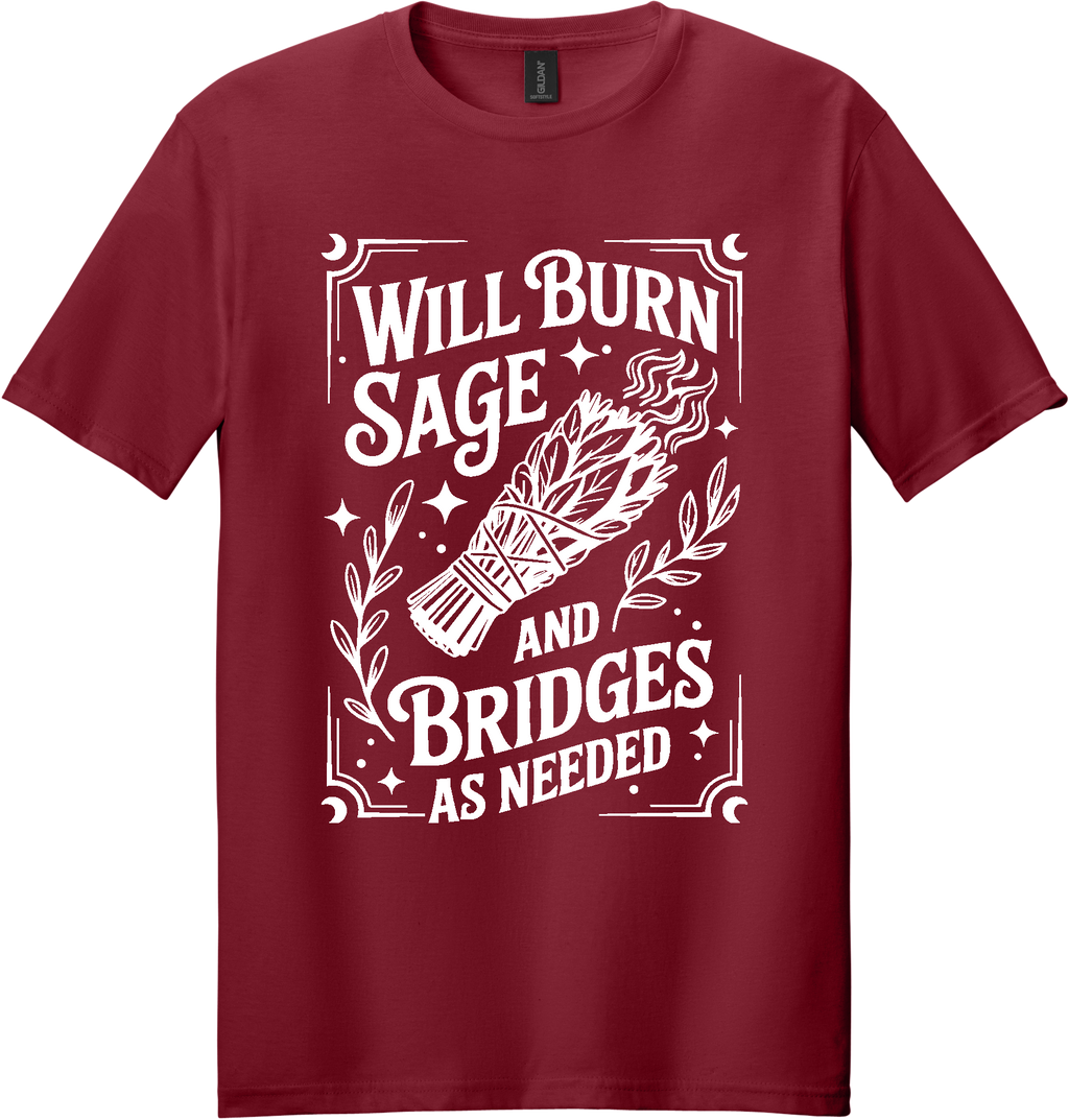 Burn Sage and Bridges Unisex Tee ~ Printed in the USA