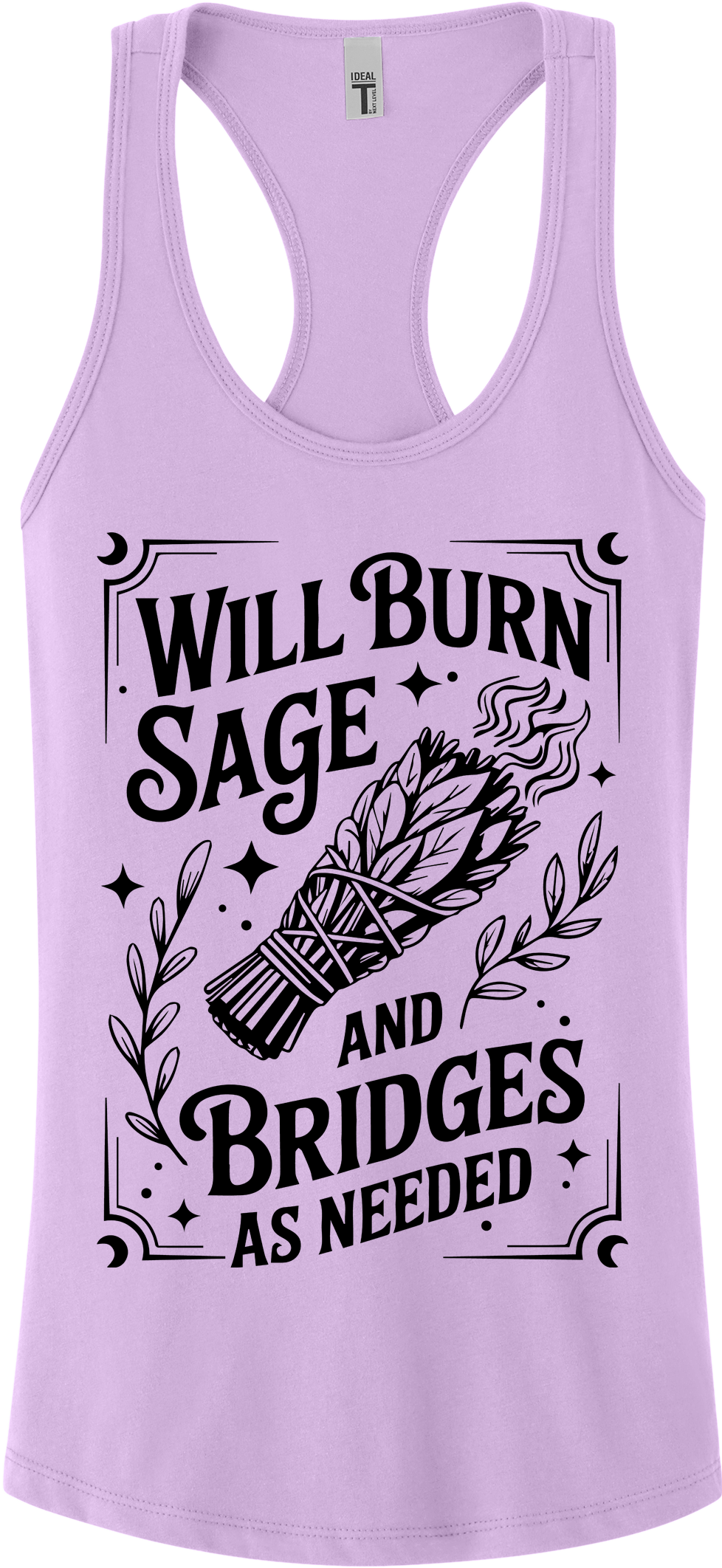 Burn Sage and Bridges Racerback Tank Top ~ Printed in the USA