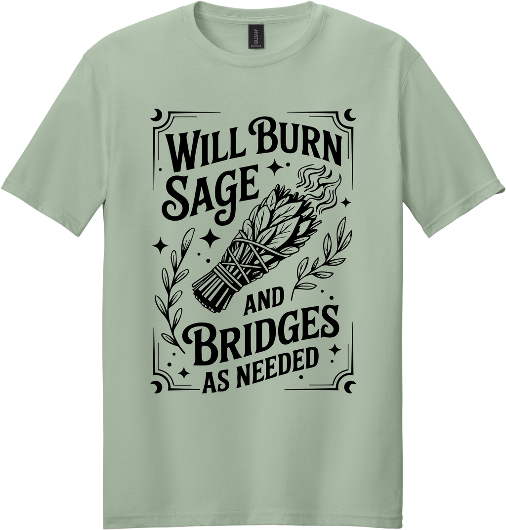 Burn Sage and Bridges Unisex Tee ~ Printed in the USA