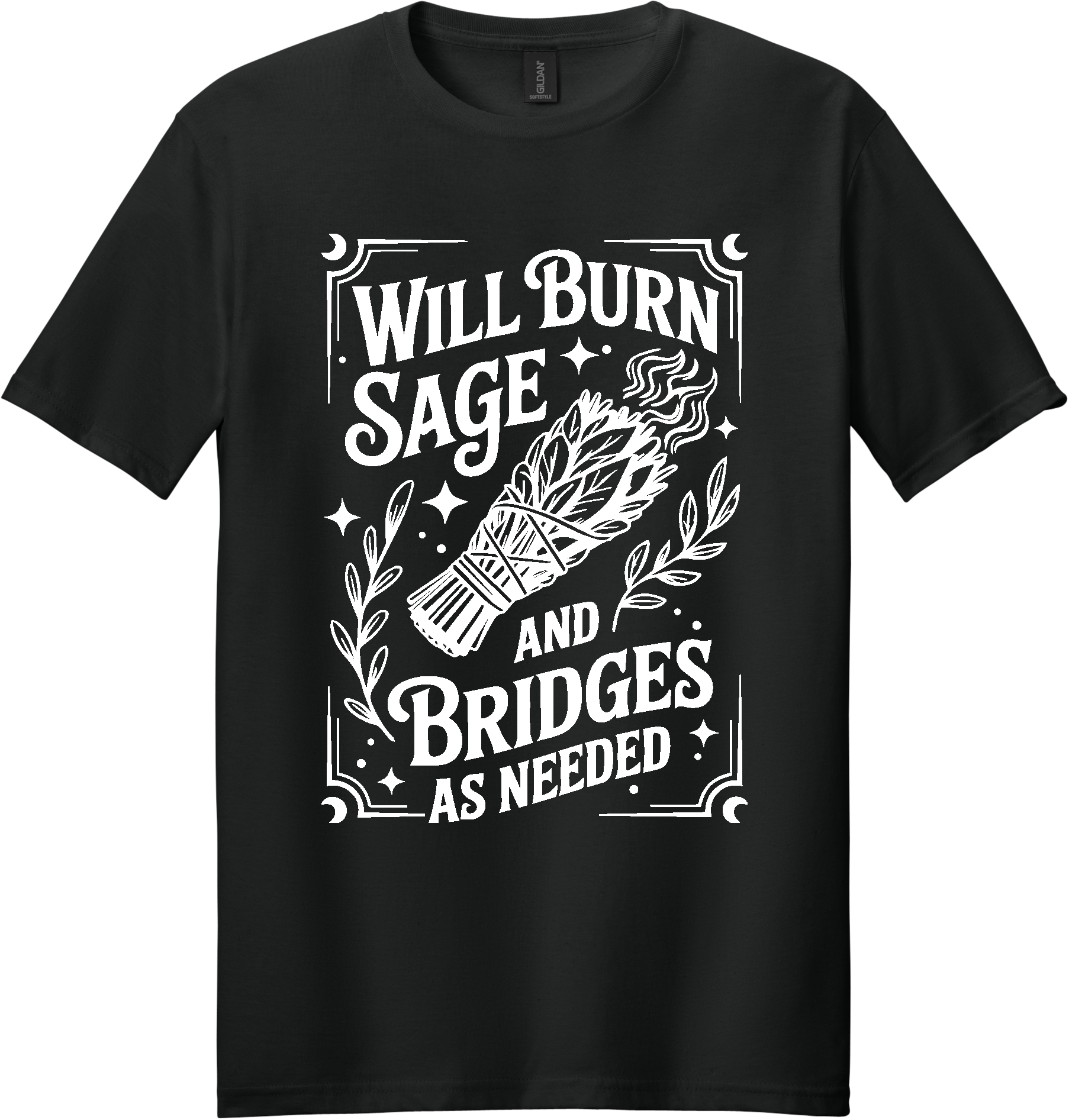 Burn Sage and Bridges Unisex Tee ~ Printed in the USA