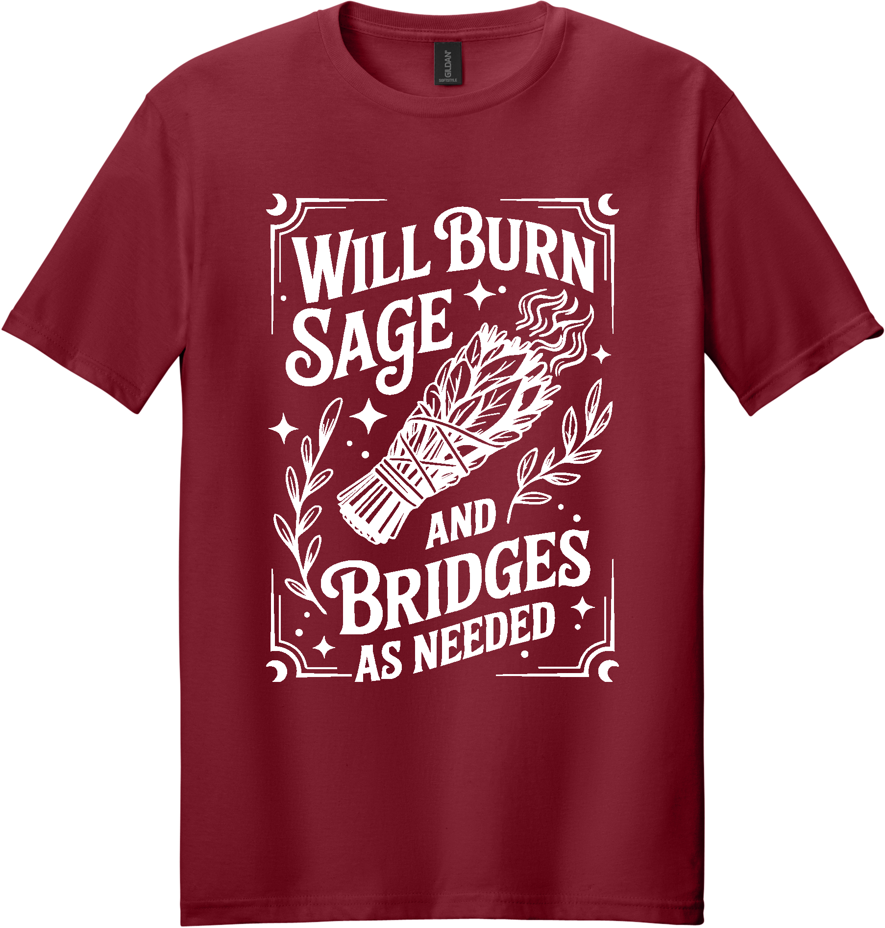 Burn Sage and Bridges Unisex Tee ~ Printed in the USA