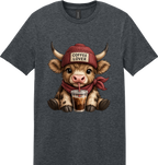 Coffee Lover Highland Cow Unisex Tee ~ Printed in the USA