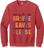 Fall Leaves Unisex Crewneck Sweatshirt ~ Printed in the USA