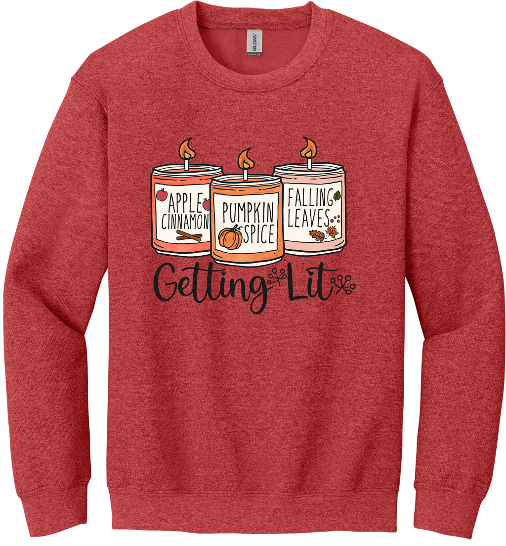 Getting Lit Unisex Crewneck Sweatshirt ~ Printed in the USA