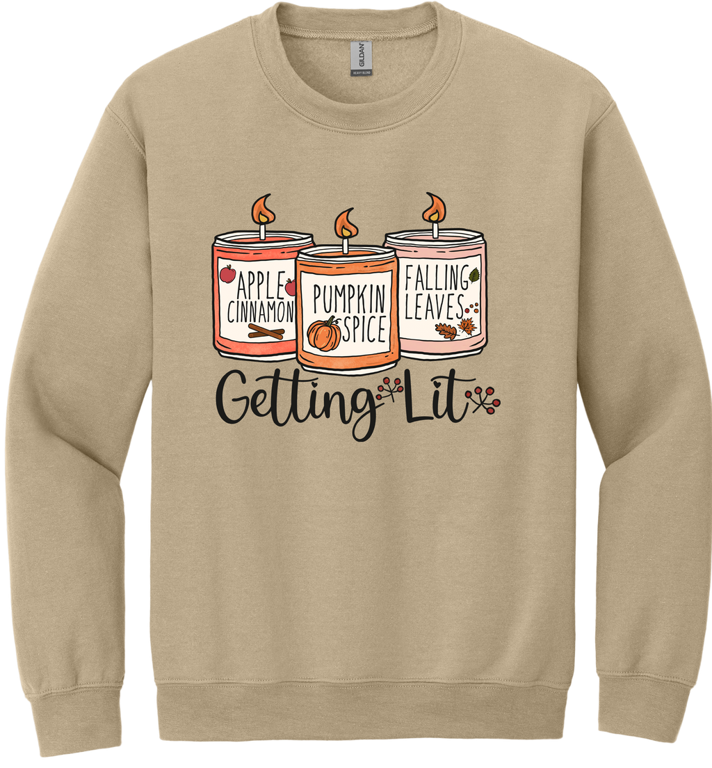 Getting Lit Unisex Crewneck Sweatshirt ~ Printed in the USA