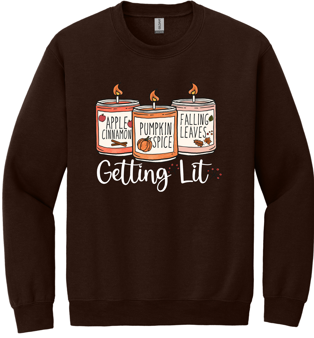 Getting Lit Unisex Crewneck Sweatshirt ~ Printed in the USA