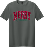 Glitter Merry Christmas Unisex Tee ~ Printed in the USA