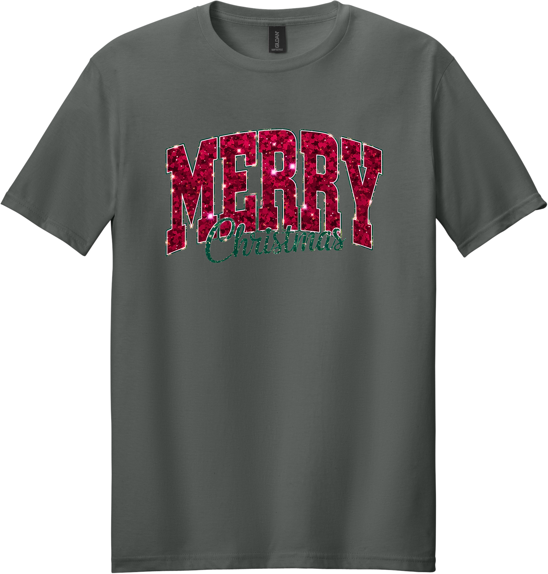 Glitter Merry Christmas Unisex Tee ~ Printed in the USA
