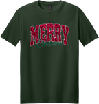 Glitter Merry Christmas Unisex Tee ~ Printed in the USA