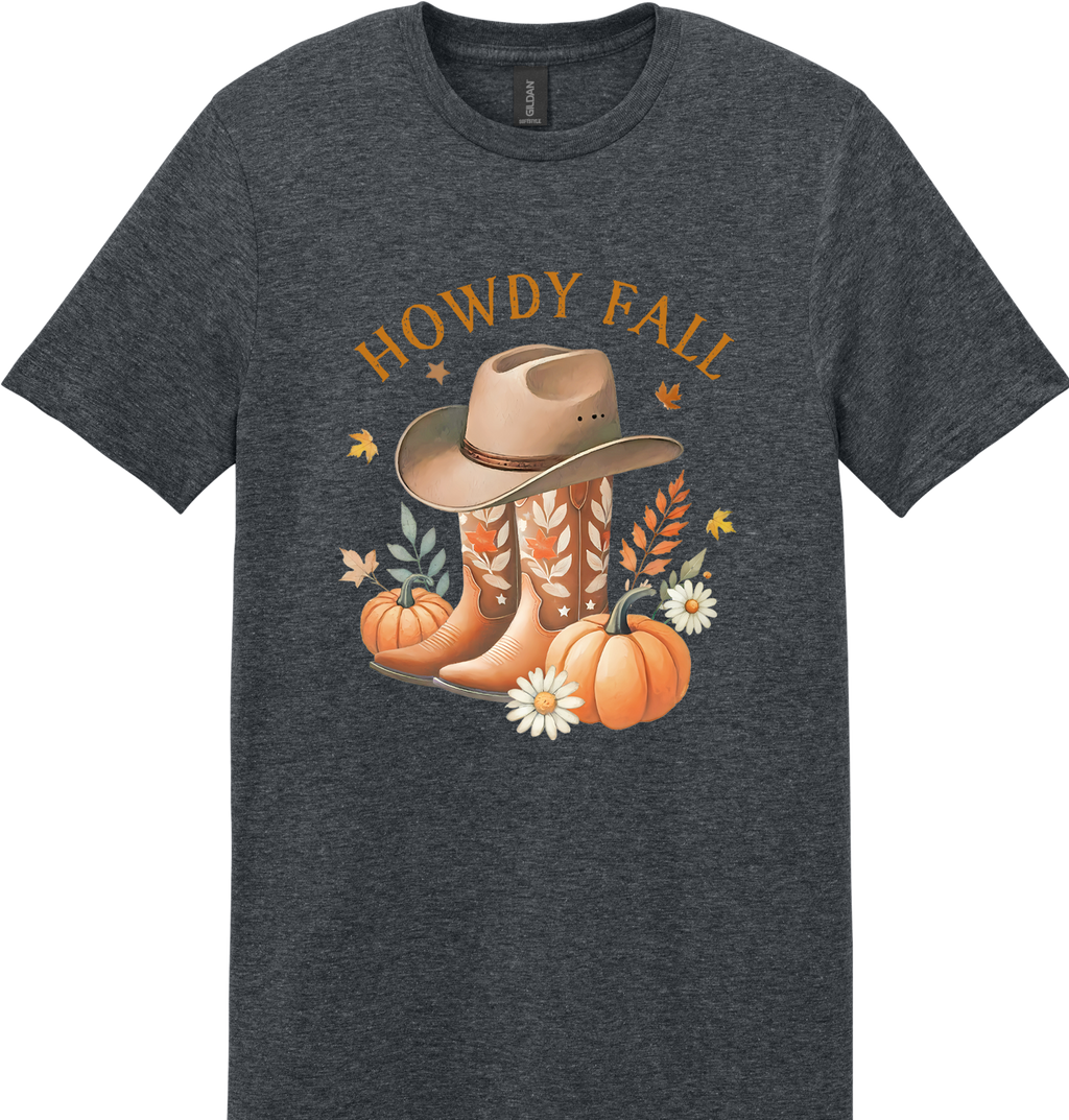 Howdy Fall Boots Unisex Tee ~ Printed in the USA