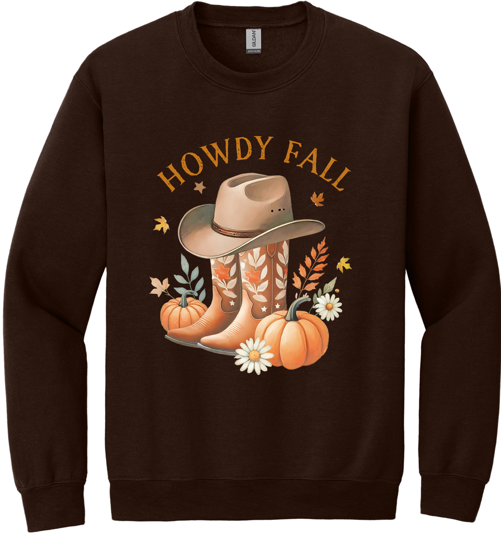 Howdy Fall Unisex Crewneck Sweatshirt ~ Printed in the USA