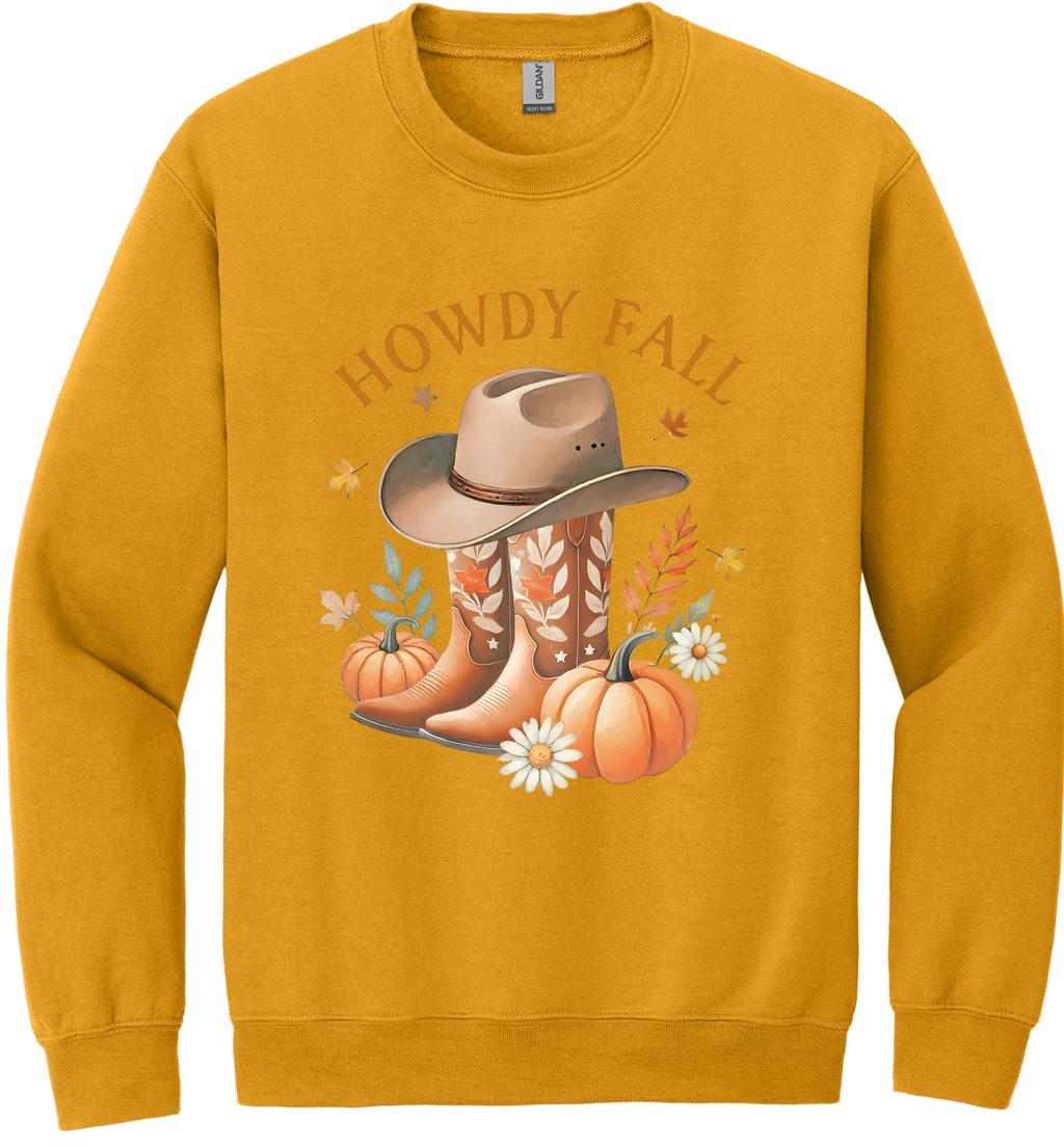 Howdy Fall Unisex Crewneck Sweatshirt ~ Printed in the USA