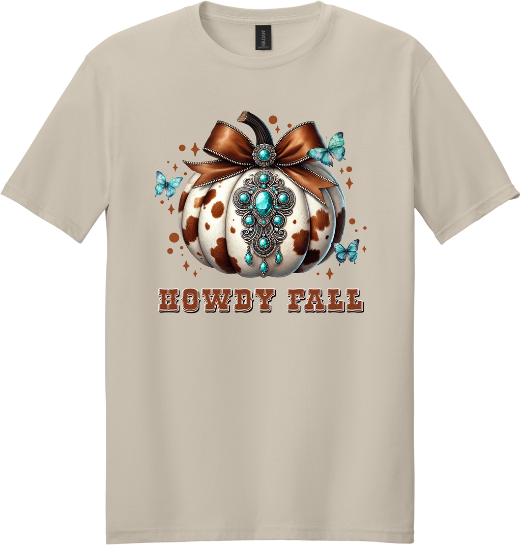 Howdy Fall Pumpkin Unisex Tee ~ Printed in the USA