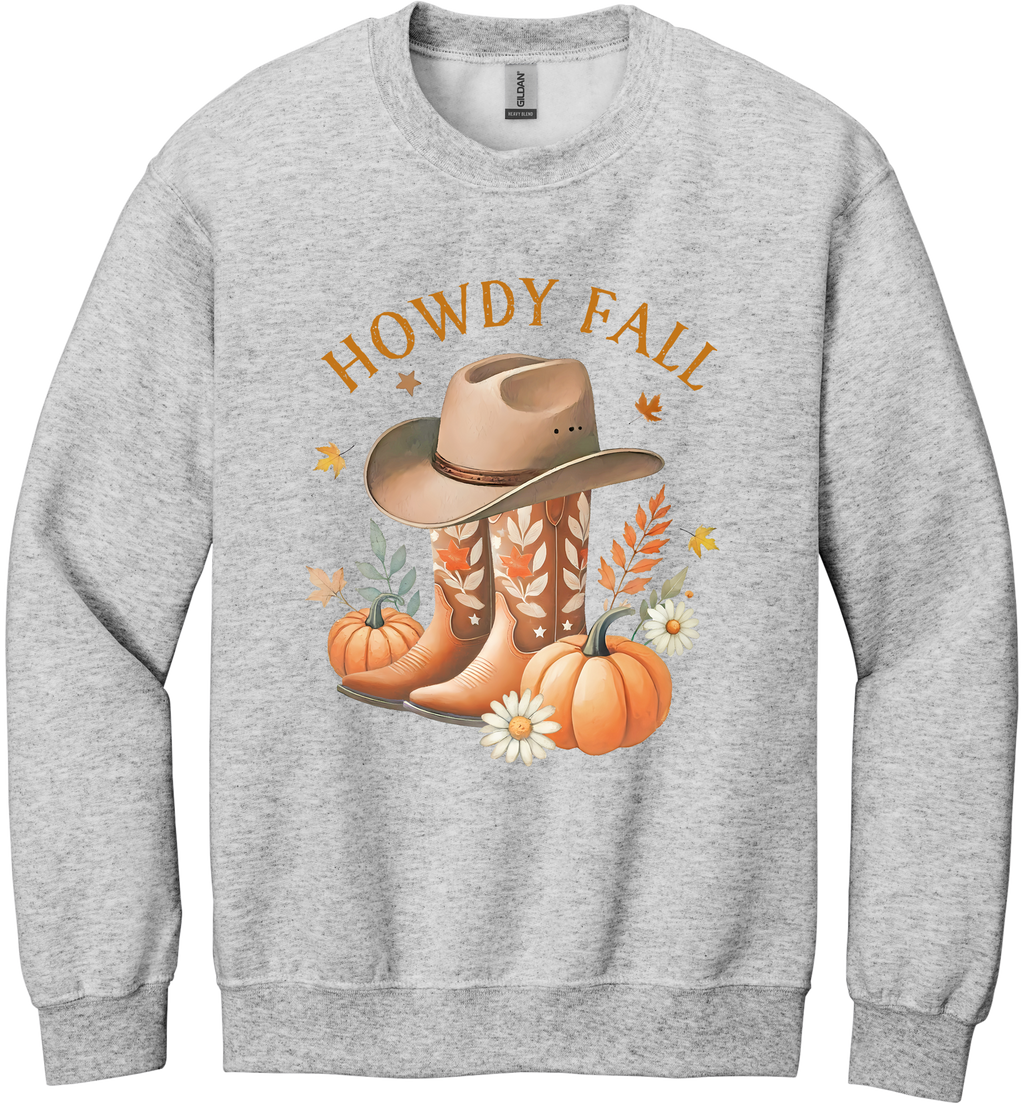 Howdy Fall Unisex Crewneck Sweatshirt ~ Printed in the USA