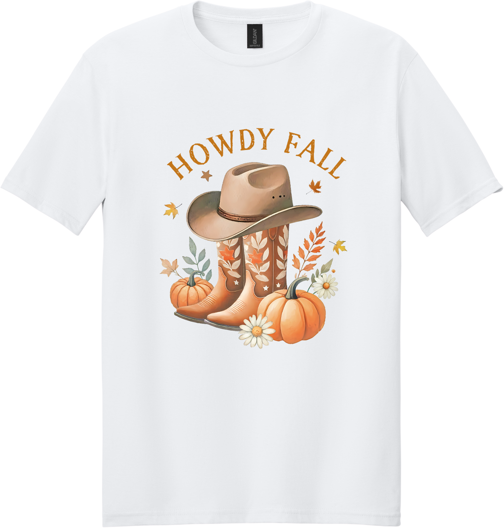 Howdy Fall Boots Unisex Tee ~ Printed in the USA