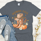Howdy Fall Boots Unisex Tee ~ Printed in the USA
