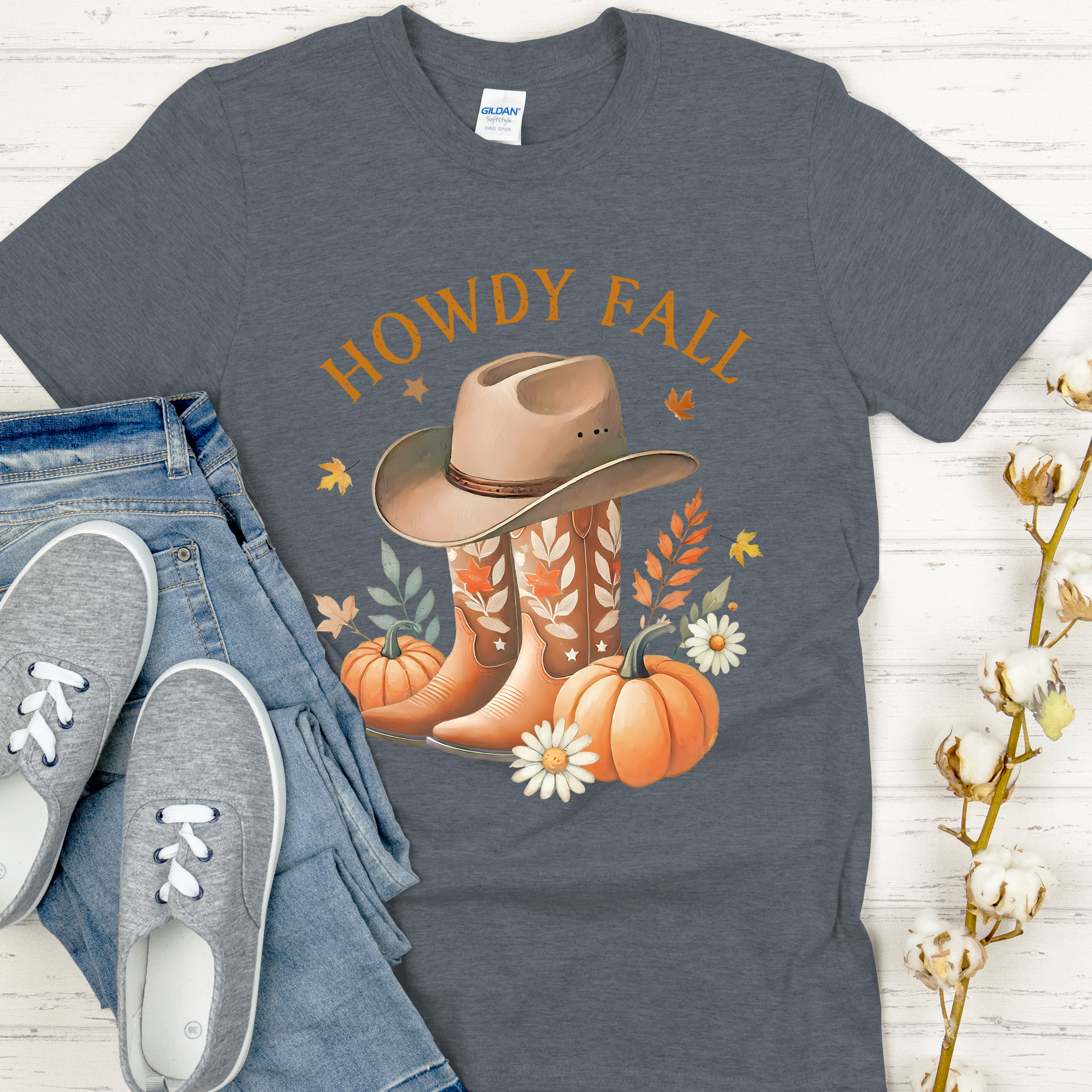 Howdy Fall Boots Unisex Tee ~ Printed in the USA
