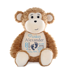 Personalized Baby Stuffed Animal with Birth Stats | Cubbies® Custom Plush Keepsake