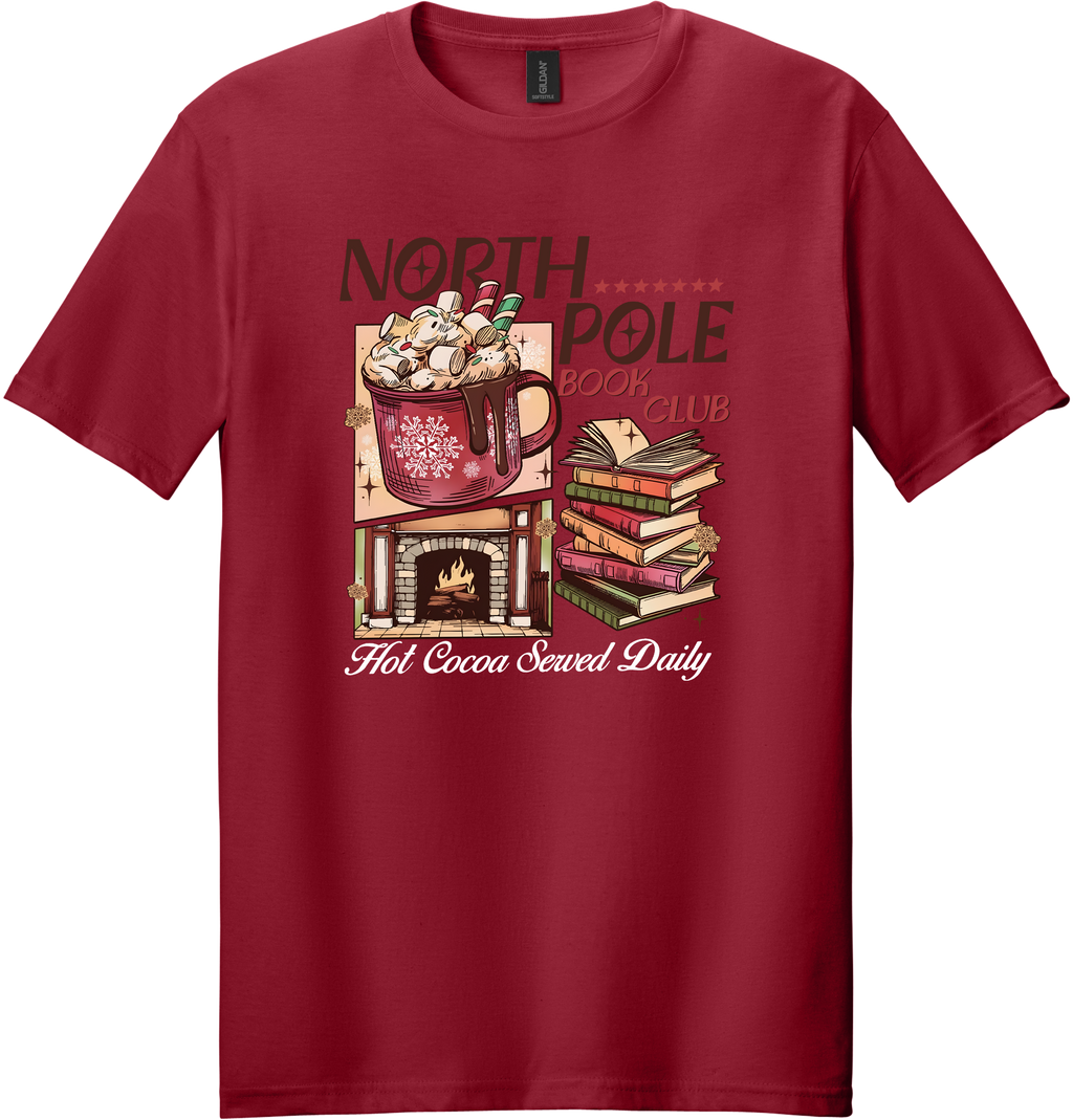 North Pole Book Club Unisex Tee ~ Printed in the USA