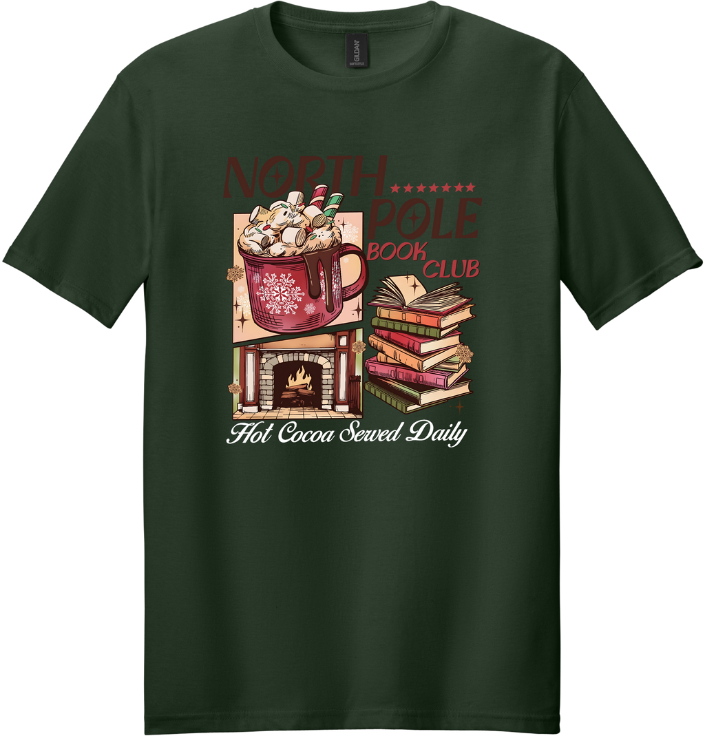 North Pole Book Club Unisex Tee ~ Printed in the USA