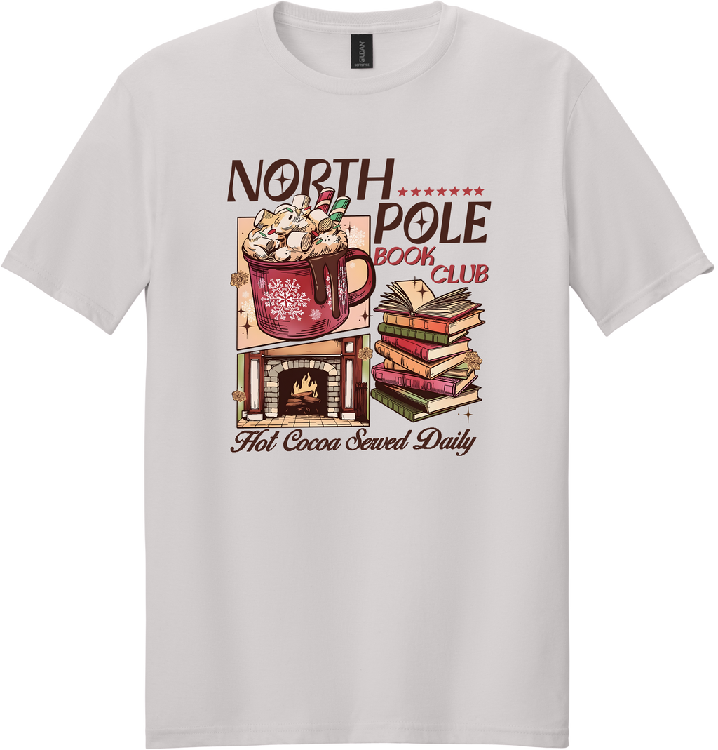 North Pole Book Club Unisex Tee ~ Printed in the USA