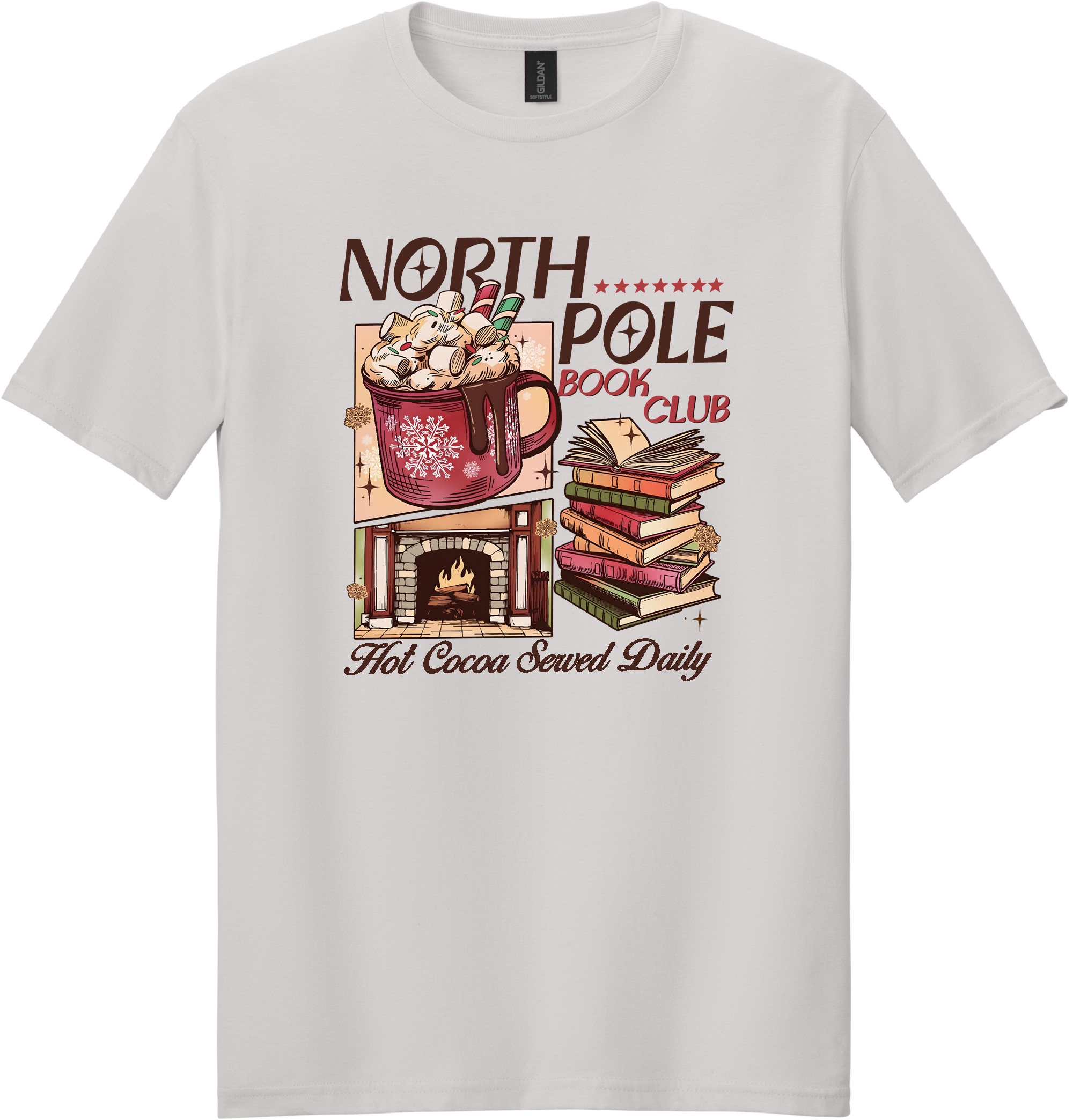North Pole Book Club Unisex Tee ~ Printed in the USA