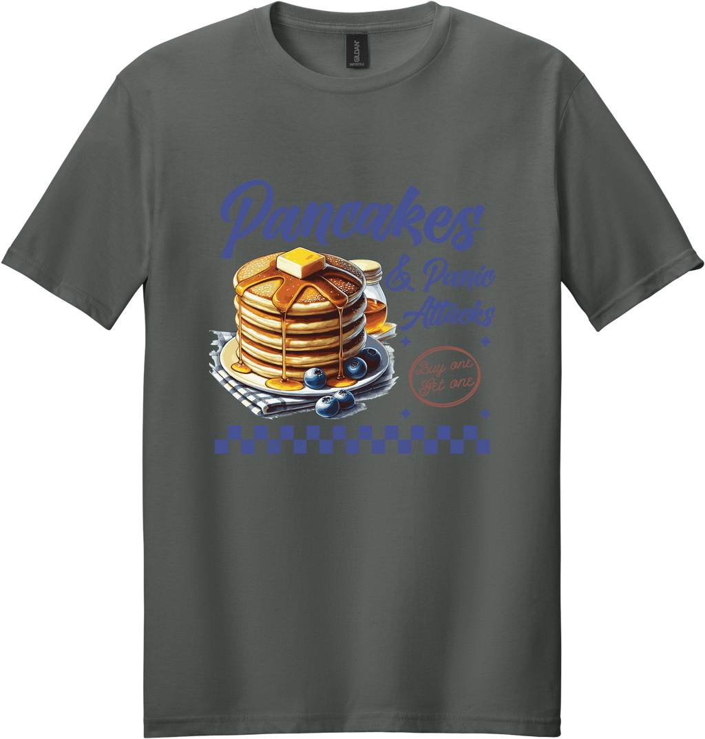 Pancakes and Panic Attacks Unisex Tee ~ Printed in the USA