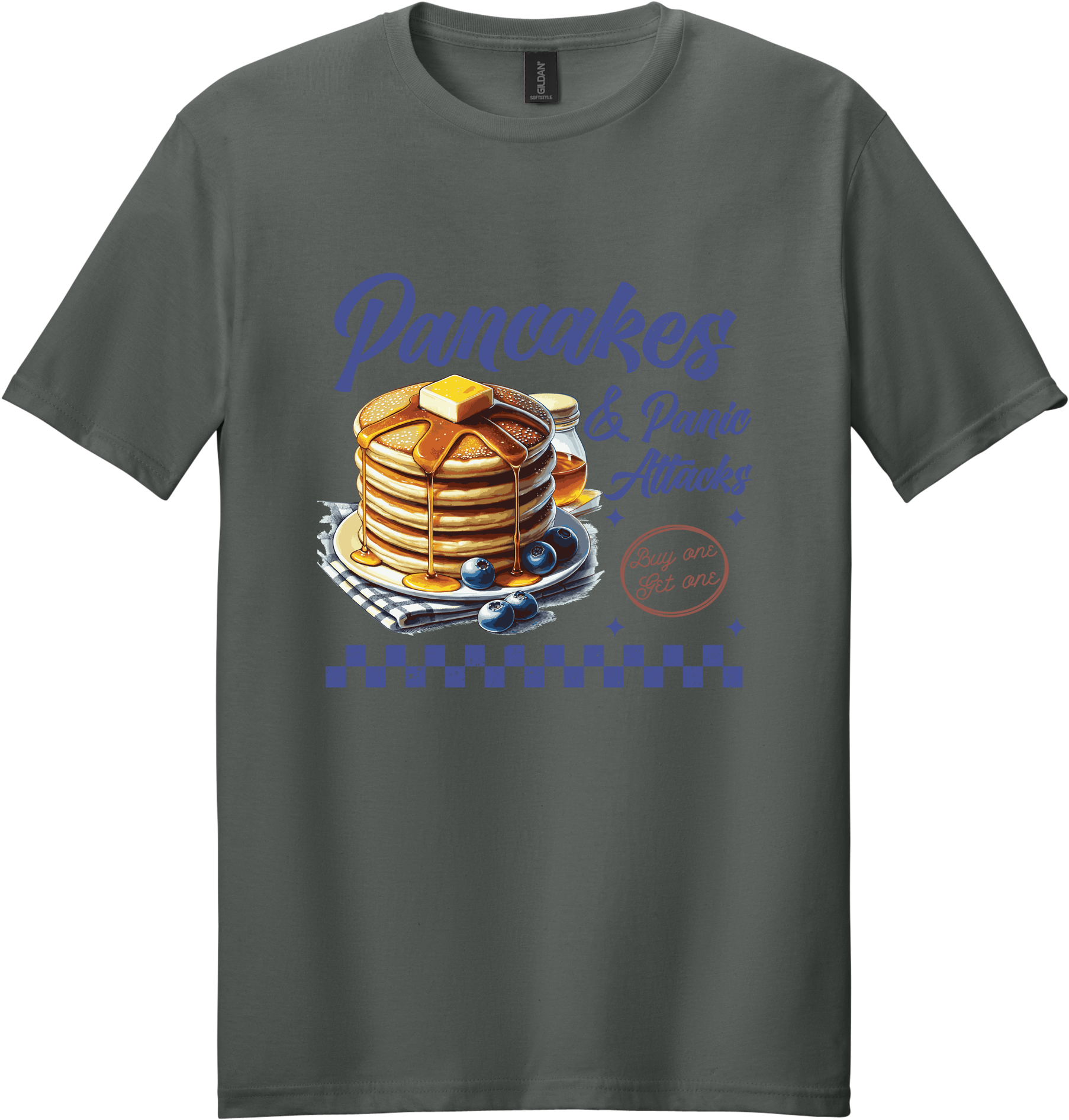 Pancakes and Panic Attacks Unisex Tee ~ Printed in the USA