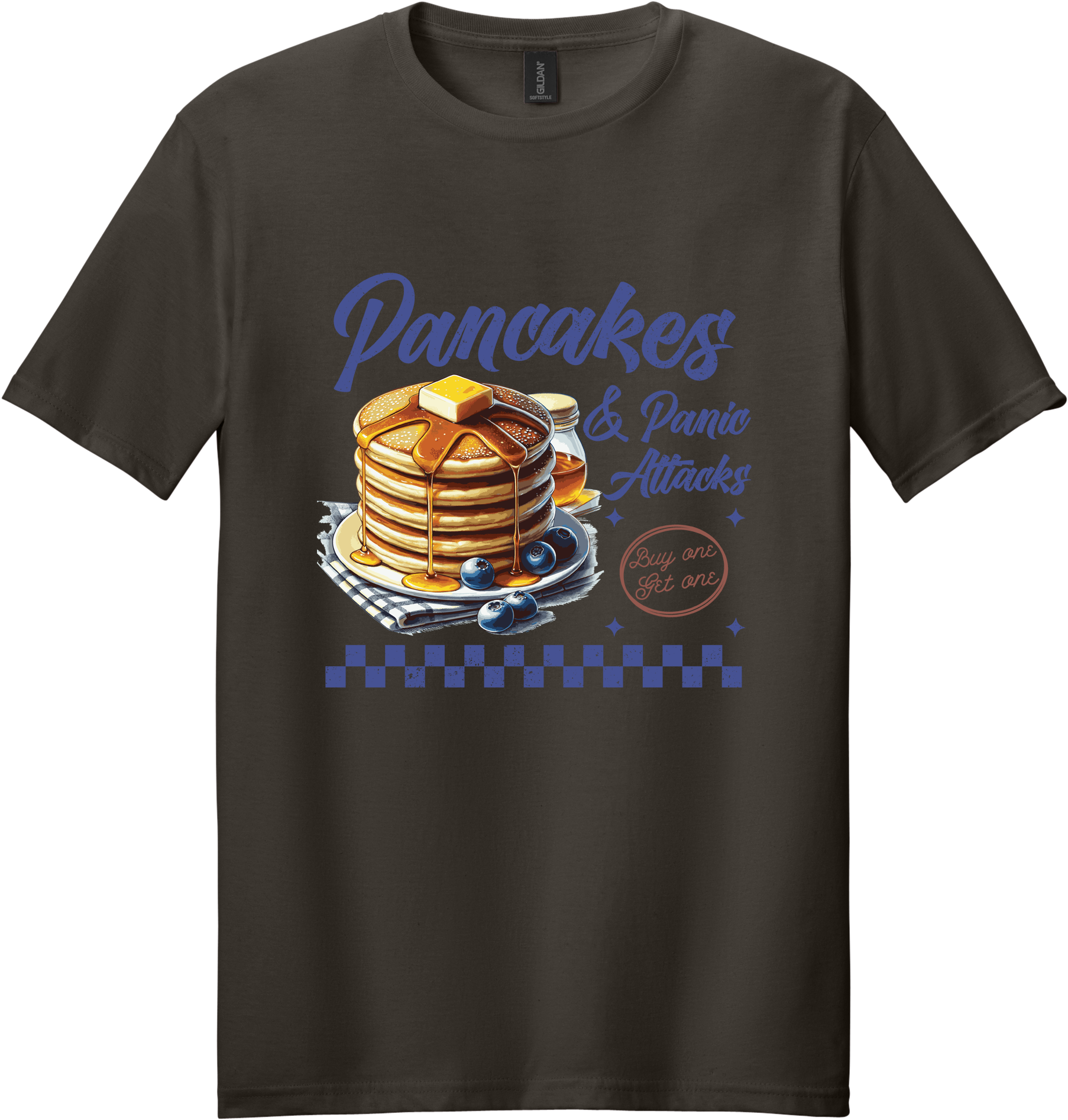 Pancakes and Panic Attacks Unisex Tee ~ Printed in the USA