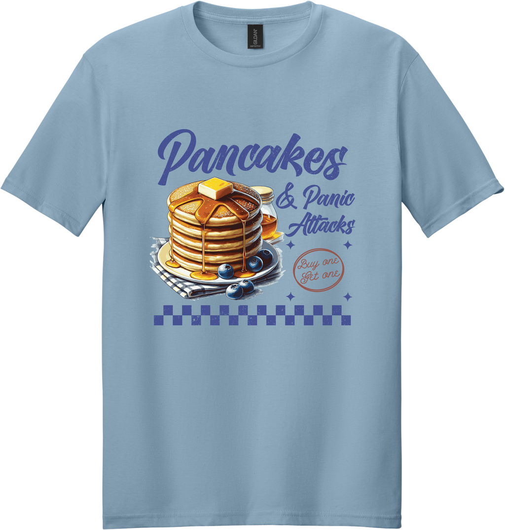 Pancakes and Panic Attacks Unisex Tee ~ Printed in the USA