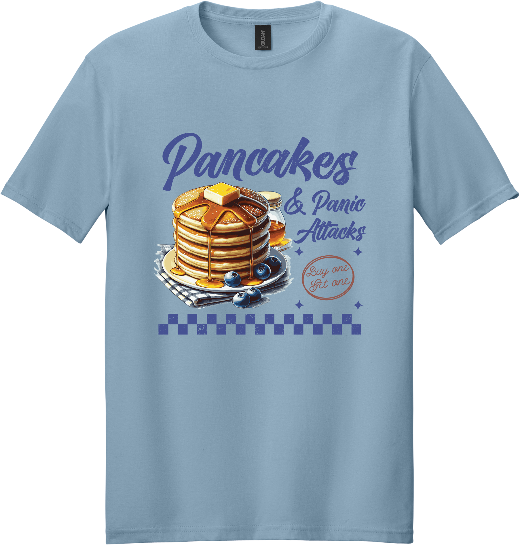 Pancakes and Panic Attacks Unisex Tee ~ Printed in the USA
