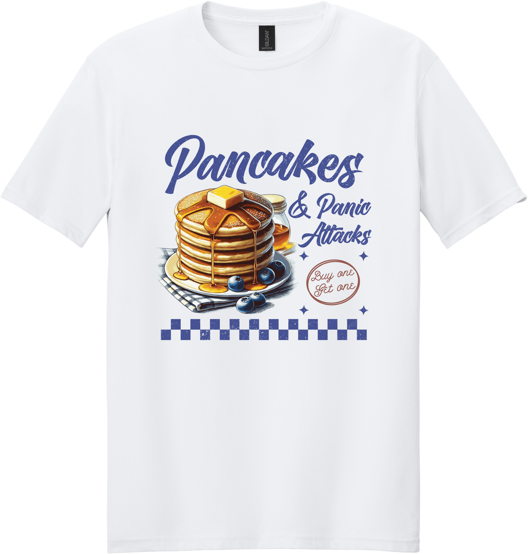 Pancakes and Panic Attacks Unisex Tee ~ Printed in the USA