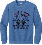 Trying Not To Raise Assholes Unisex Crewneck Sweatshirt ~ Printed in the USA