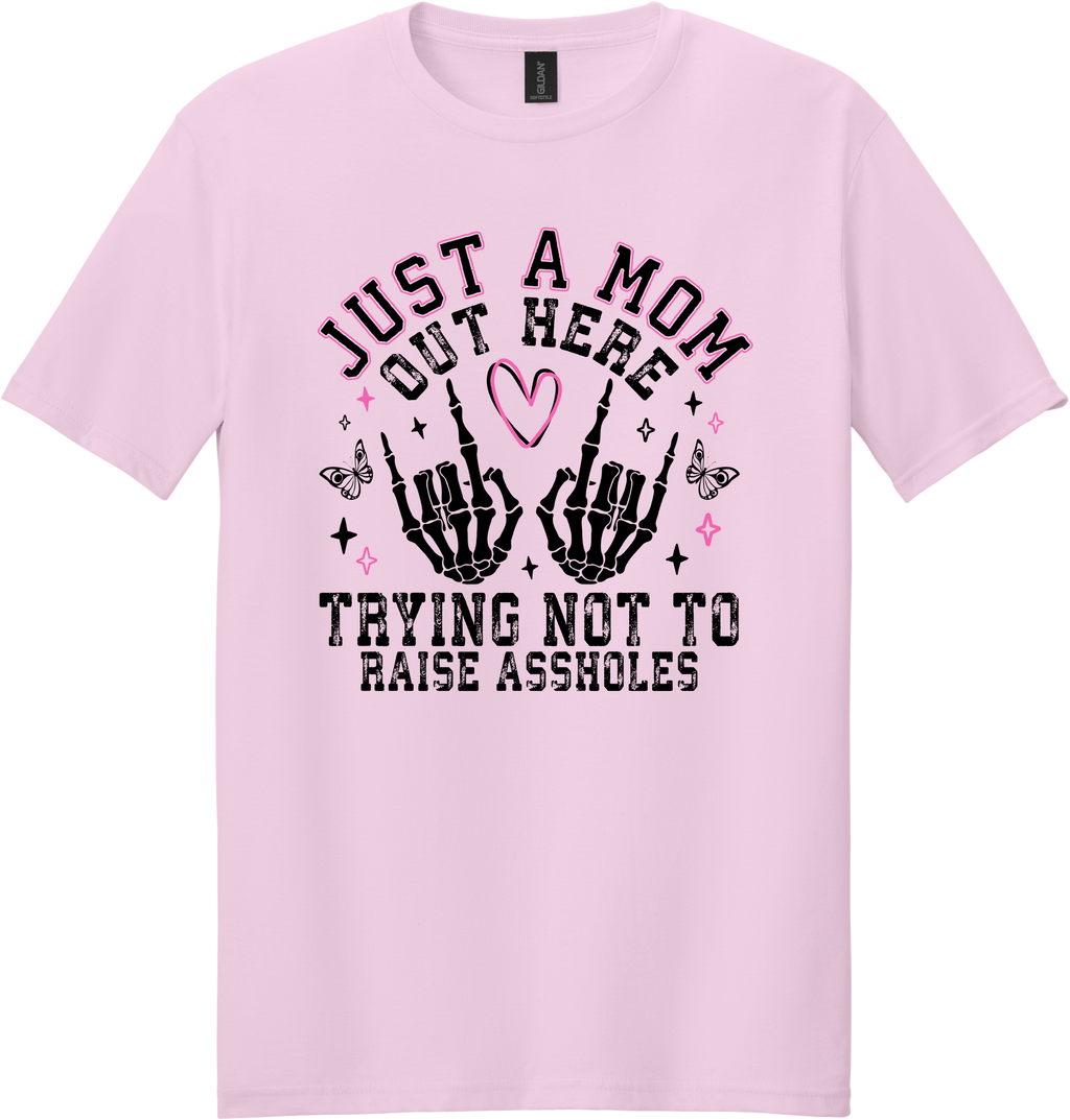 Trying Not To Raise Assholes Unisex Tee ~ Printed in the USA