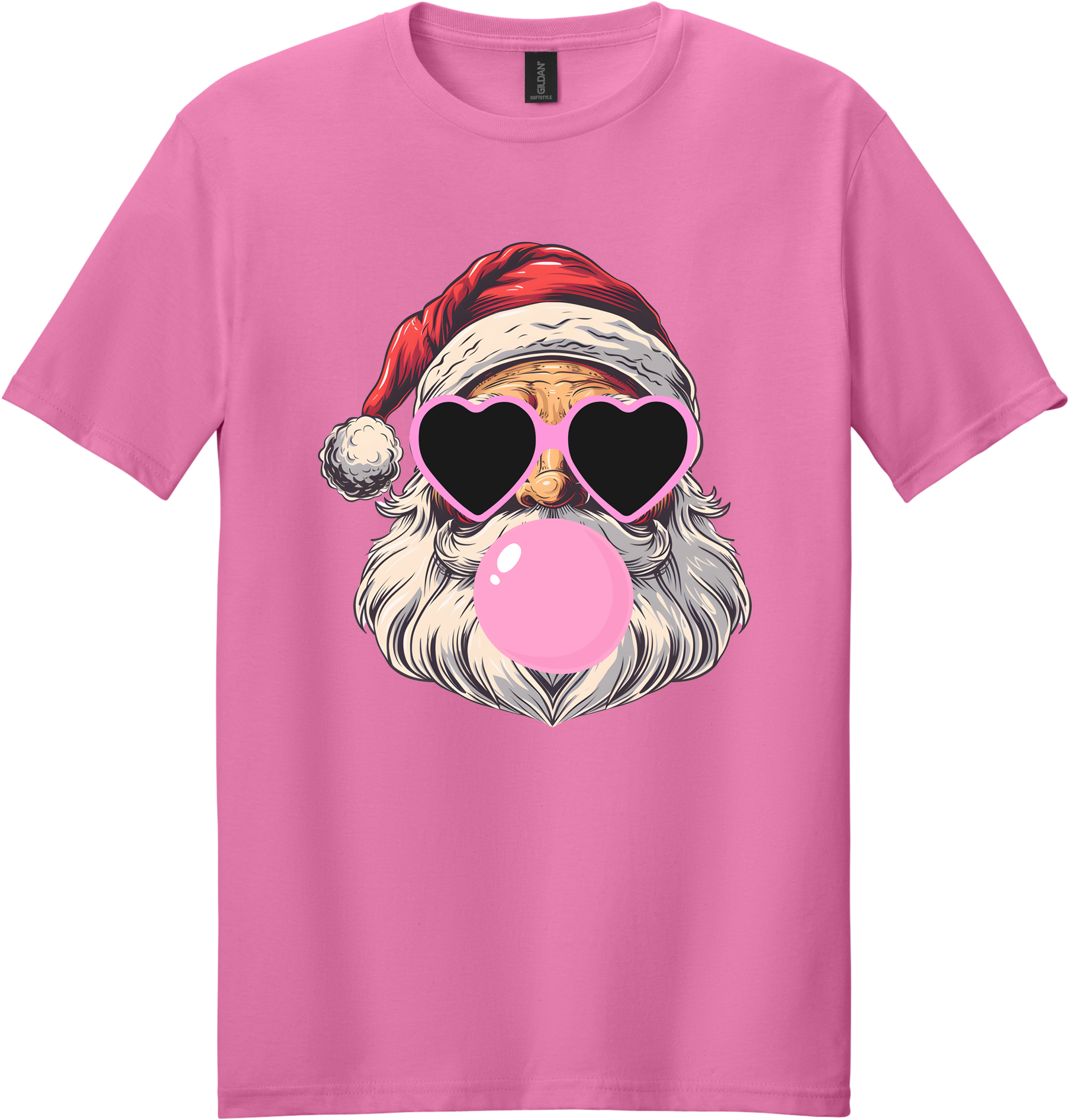 Bubblegum Santa Unisex Tee ~ Printed in the USA