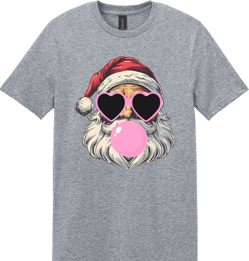 Bubblegum Santa Unisex Tee ~ Printed in the USA