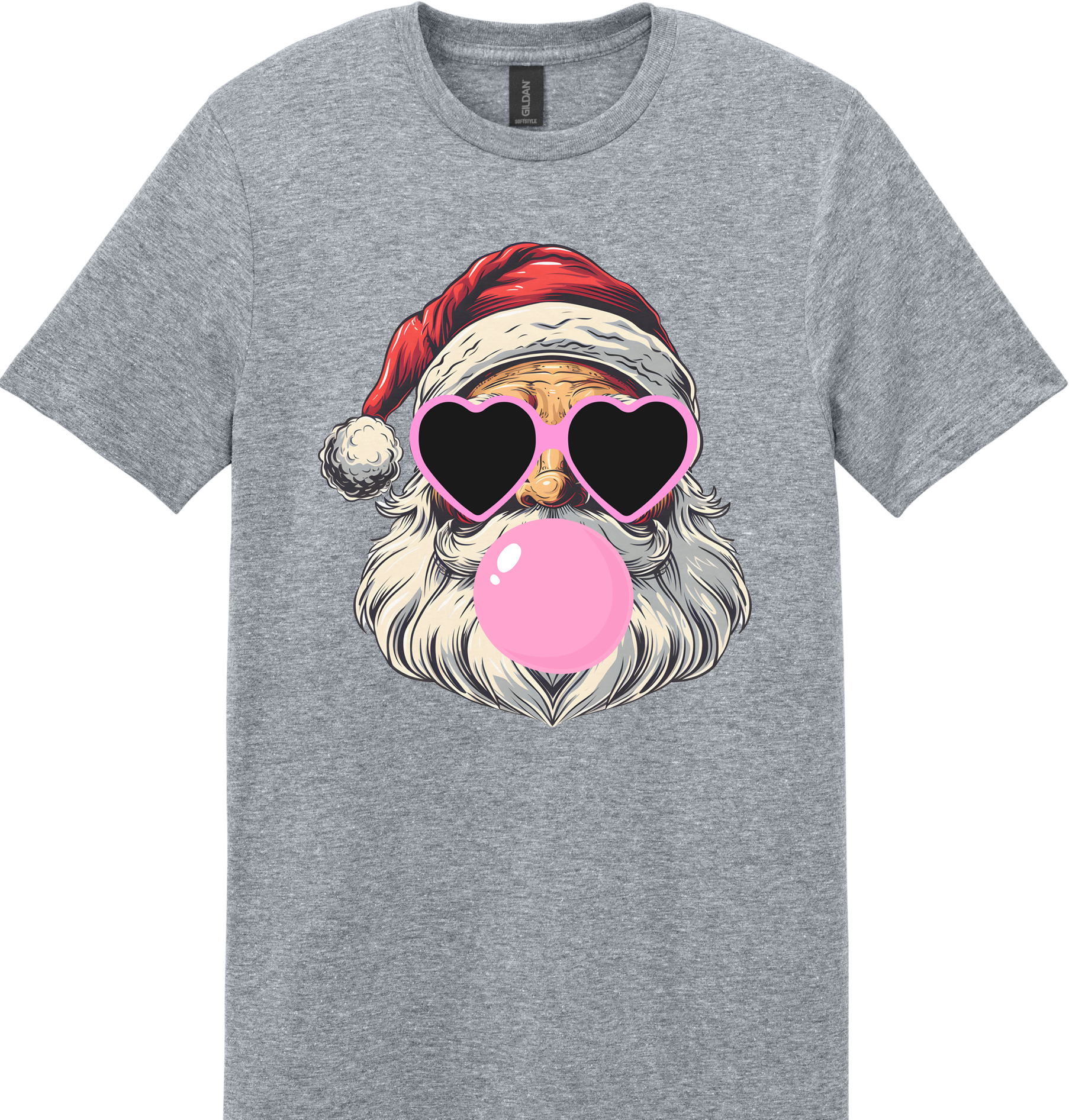 Bubblegum Santa Unisex Tee ~ Printed in the USA