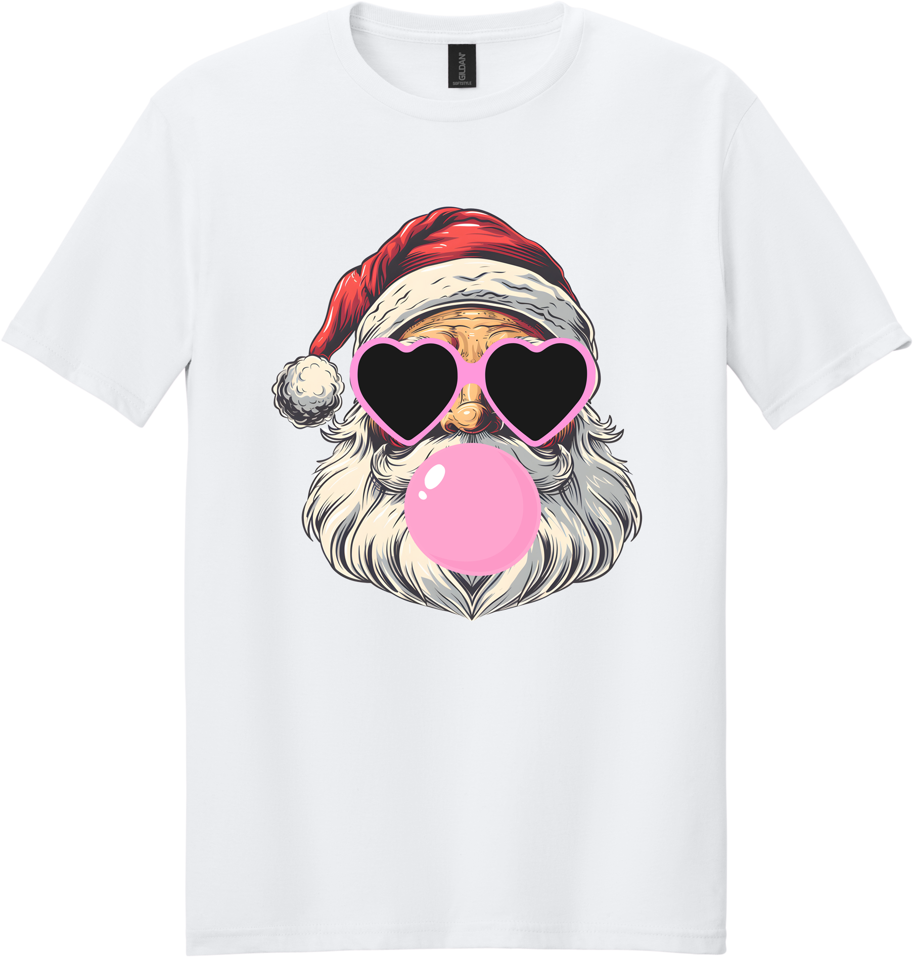 Bubblegum Santa Unisex Tee ~ Printed in the USA