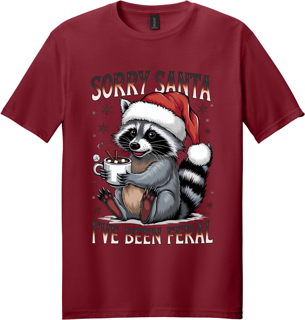 Sorry Santa I've Been Feral Unisex Tee ~ Printed in the USA