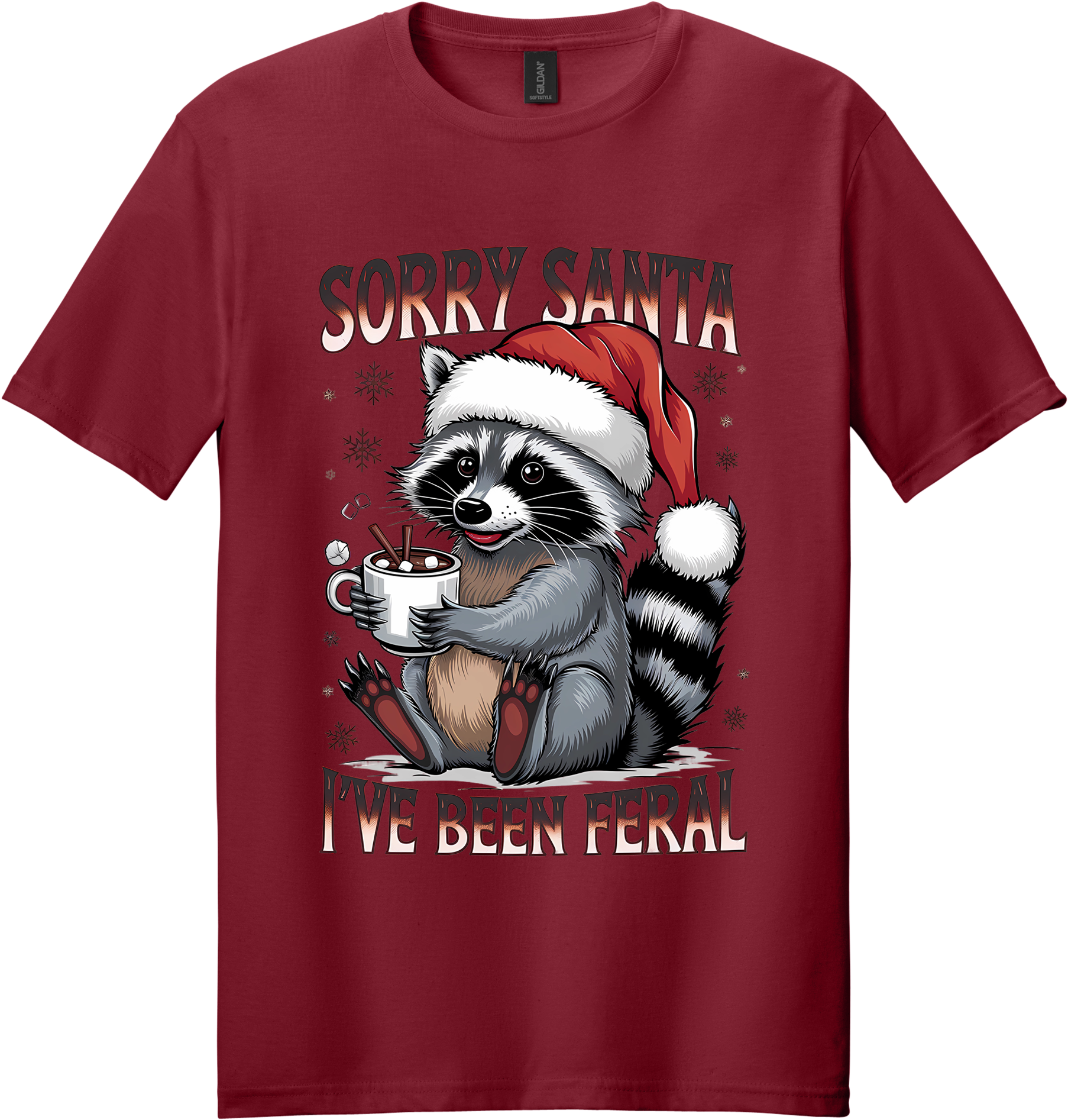 Sorry Santa I've Been Feral Unisex Tee ~ Printed in the USA