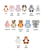 Personalized Plush Stuffed Animal ~ Embroidered Name Keepsake ~ Baby Shower ~ Birthday