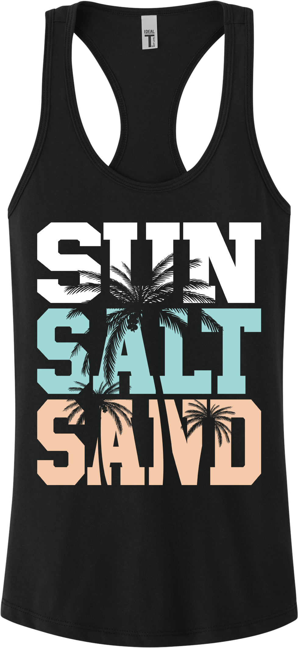 Sun Salt Sand Racerback Tank Top ~ Printed in the USA